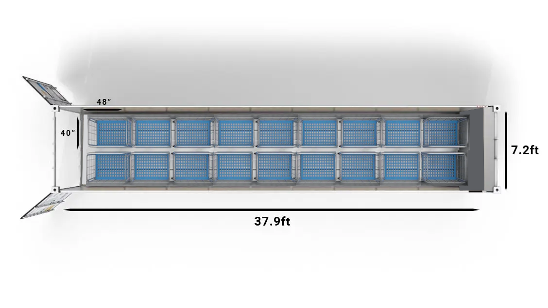 Crystal Group super freezer 40ft trolley