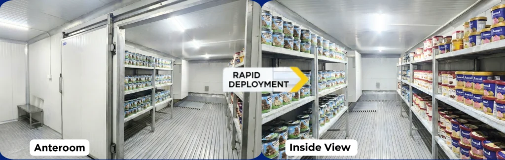 Delivered Cold Storage Capacity in Just 7 Days for Flipkart’s Biggest Festive Sale